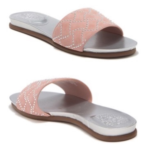 NWT Vince Camuto studded slide sandals - Picture 1 of 8